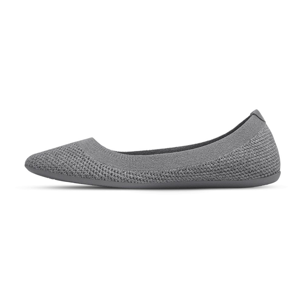 Allbirds Women\'s Flats Dark Grey - Tree Breezers - 15468GMVF